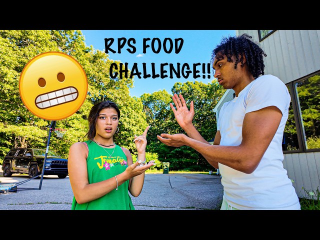 ROCK PAPER SCISSORS FOOD CHALLENGE!!😮