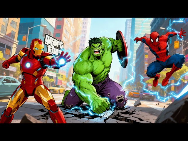 SPIDER-MAN, IRON MAN, HULK GAME ANIMATION🕸️🦸‍♂️💥