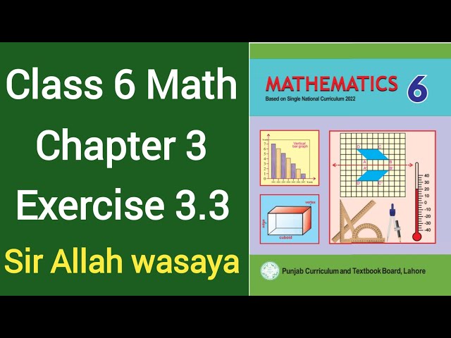 Class 6 Math New Book Chapter 3 Exercise 3.3 | Class 6 Math New Book Unit 3 Exercise 3.3