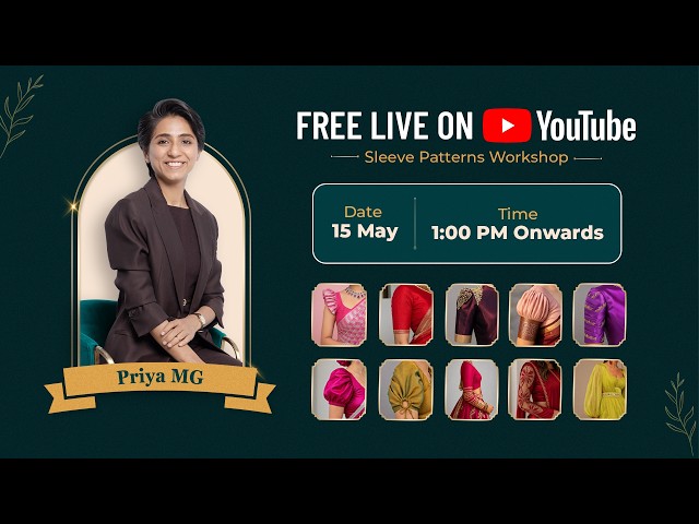 🚨 FREE LIVE Sleeve Patterns Workshop ✨