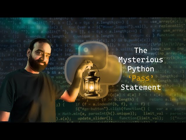 Optimize & Structure Your Python Code using 'pass' statement