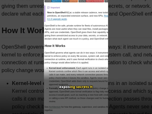 OpenShell: safe private runtime for autonomous AI agents