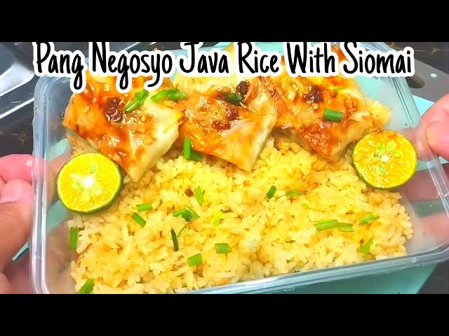 PANGNEGOSYO RECIPE: JAVA RICE WITH SIOMAI.JAVA "FRIED RICE" COOKS IN RICE COOKER. EASY & NO STRESS!