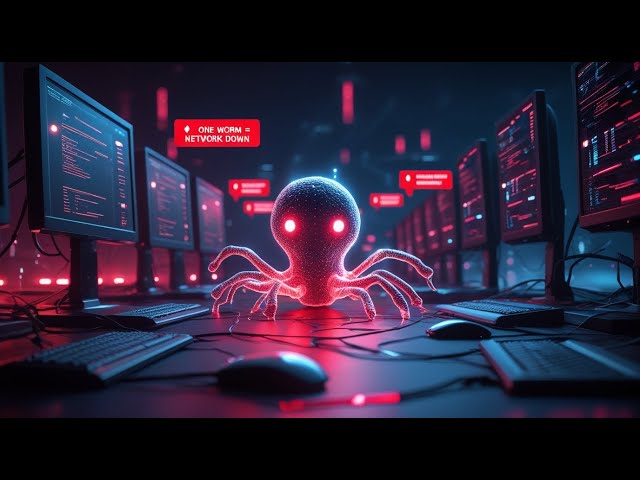 🐛 Computer Worm Explained Simply | How One System Can Infect a Whole Network! @RoomaEducation