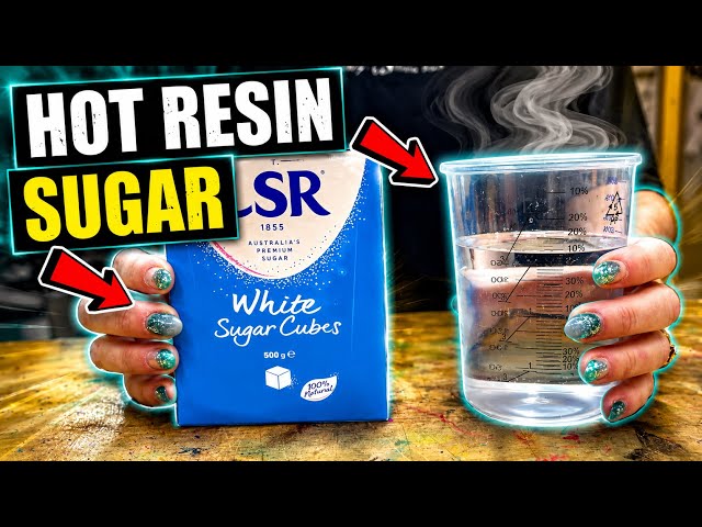 WHY DID THIS HAPPEN? Sugar Cube Vs Hot Resin!