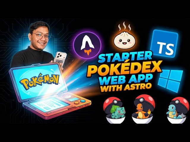 Starter Pokédex Web App with Astro, TypeScript, Bun