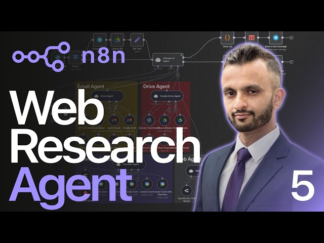 I Built a Web Research Agent in n8n (It Does Everything)