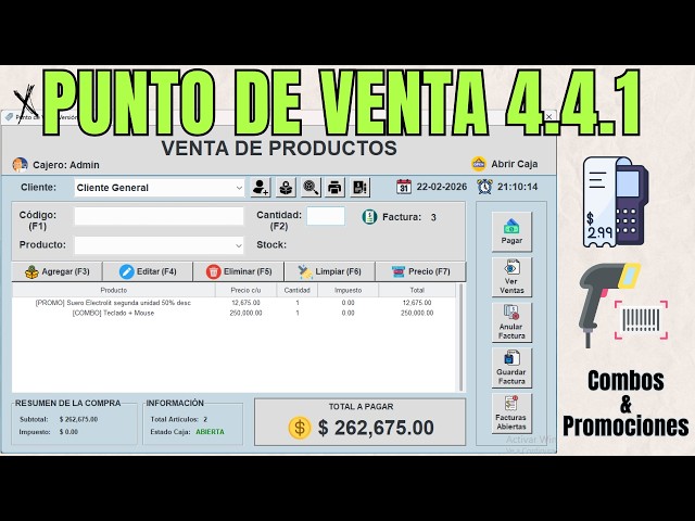 Point of Sale Software 4.4.1 | Combos and Promotions ✅