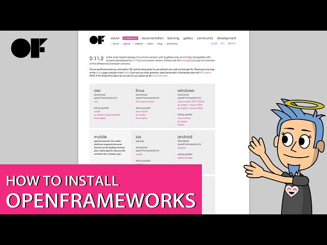 How To Install openFrameworks (오픈프레임웍스 튜토리얼)