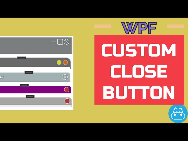 WPF : Customize Close, Minimize, Maximize buttons