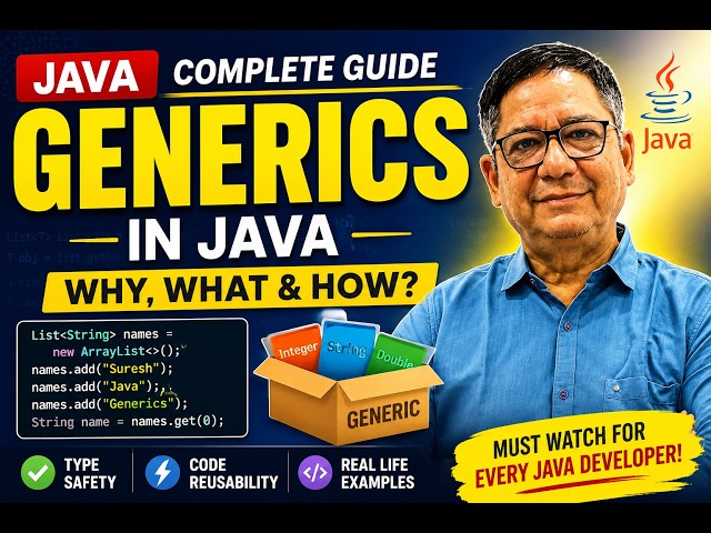 Generics in Java for Beginners | Stop Writing Unsafe Code! 🔥