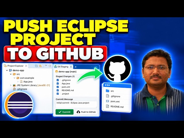 Push an Existing Eclipse Java Project to GitHub Using Eclipse