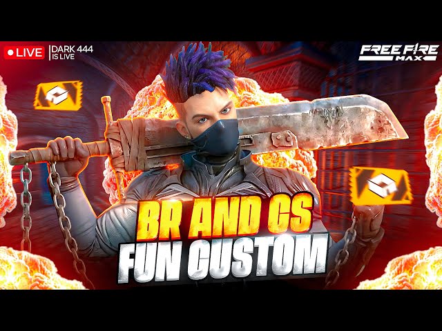 🛑 BR AND CS FUN CUSTOM👽| FREE FIRE LIVE  | GUILD TEST LIVE | FF LIVE FUN