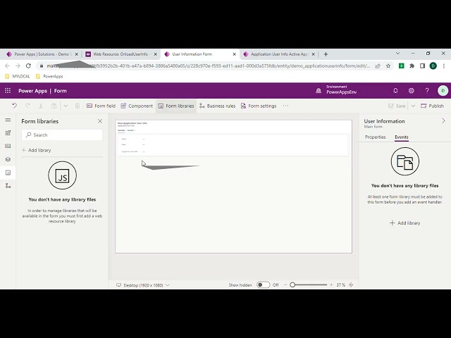 Get logged in user info (Roles, user Id, Display Name) in Model Driven App PowerApps