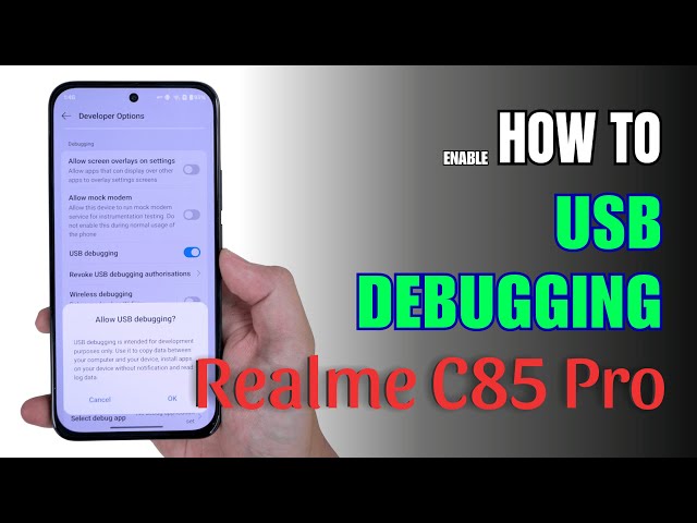 How to Enable USB Debugging on  Realme C85 Pro | Step-by-Step Guide