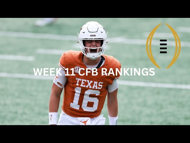 College football week 11 top 25
