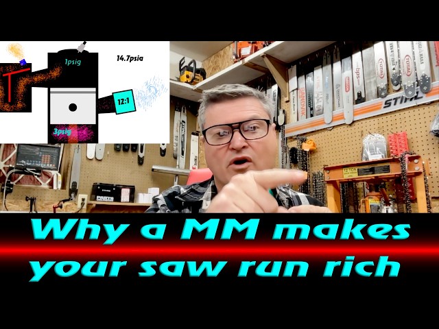 Why a muffler mod causes your saw to run rich, not lean