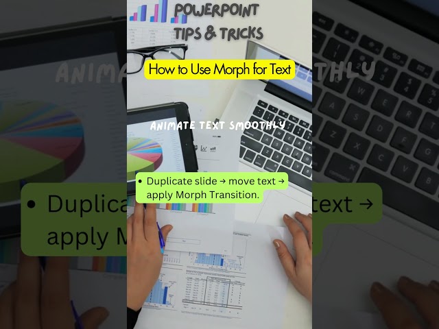 How to use Morph for text and animate text smoothly
