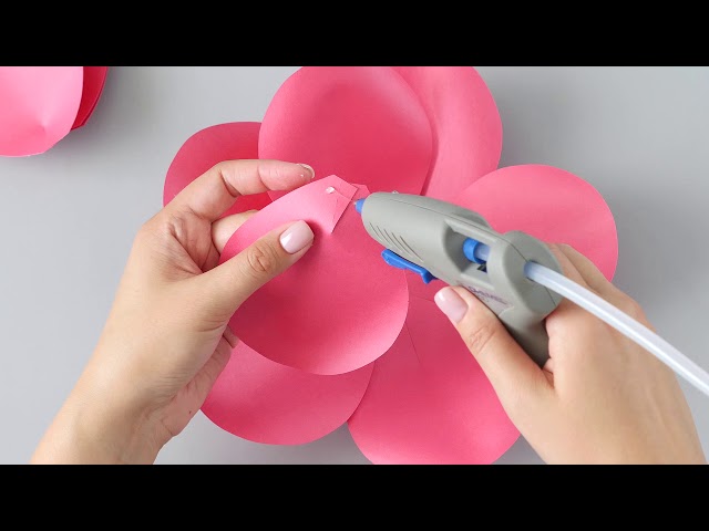 Giant Garden Rose Paper Flower Tutorial + SVG, DXF, PDF Templates