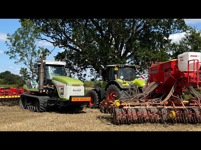 EQUIPO VADERSTAD / CLAAS CHALLENGE 95E / CLAAS AXION 870 / PERFORACIÓN OSR 👍