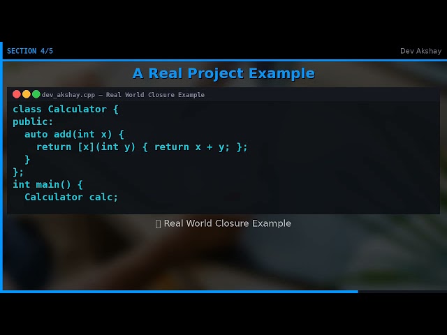 C++ Closures Explained