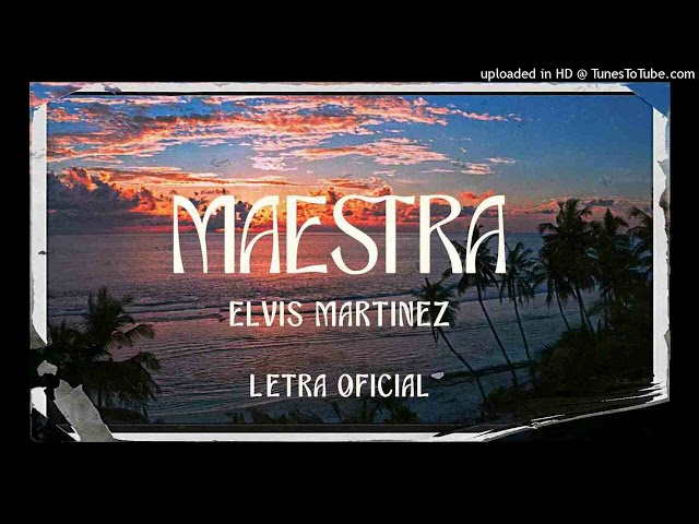 Elvis Martinez -  Maestra (Letra Oficial)_160K)