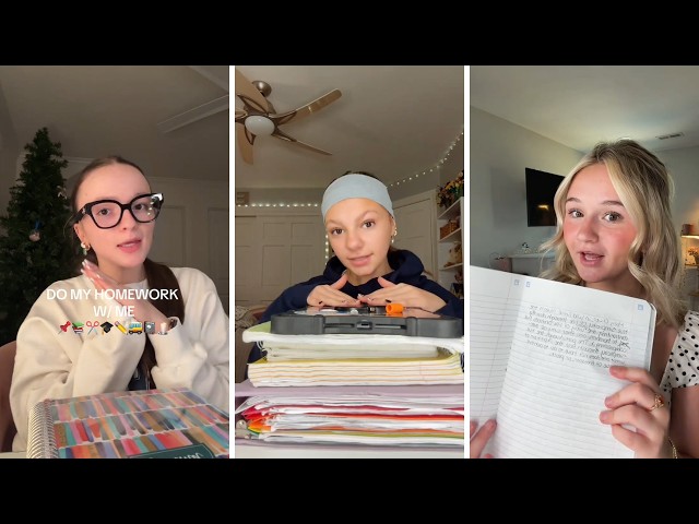 Do My Homework With Me | TikTok Compilation