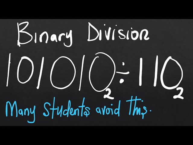 Stop Struggling with Binary Division! Learn This Simple Method