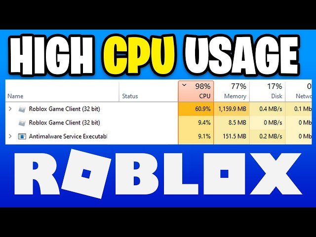How To Fix Roblox 100% CPU Usage on Windows