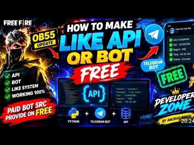 HOW TO MAKE FREE FIRE LIKE API OR LIKE BOTFREE | PAID BOT SCR FREE | AUTOLIKE FEATURESADDED FREE |👍