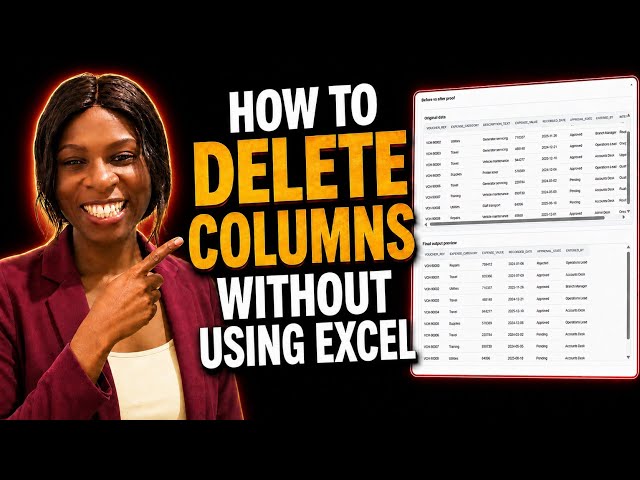 How to Delete Columns Without Using Excel | Easy Data Cleaning Tutorial