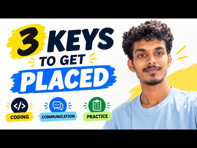 3 Most Important Things for Placement Preparation 💻 | Coding, Communication & Practice 🚀