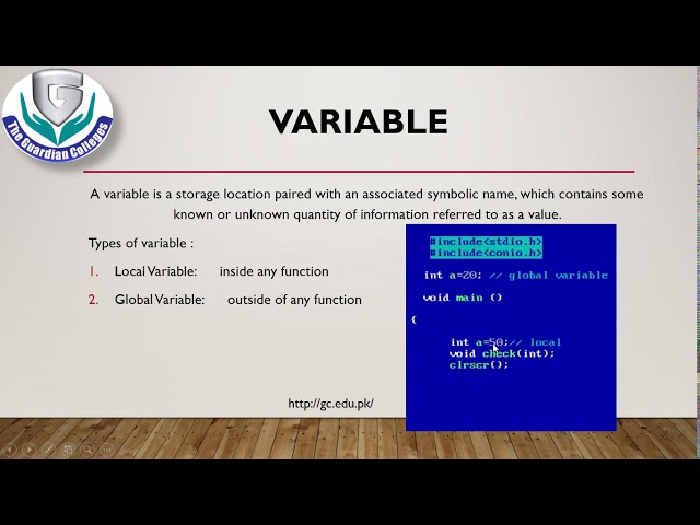 Computer 2nd Year ch#13 Local & Global Variable with their scope and how to write global variable
