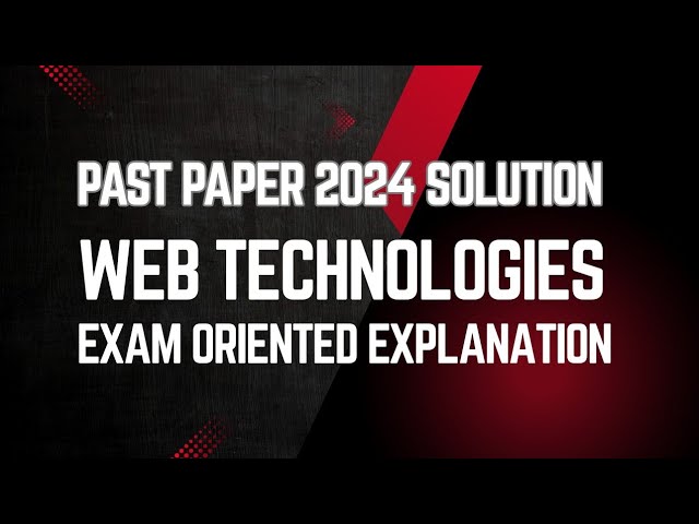 2024 Web technologies Short Questions: SEO, SGML, XHTML, Websites, Head Tag & SOAP Explained