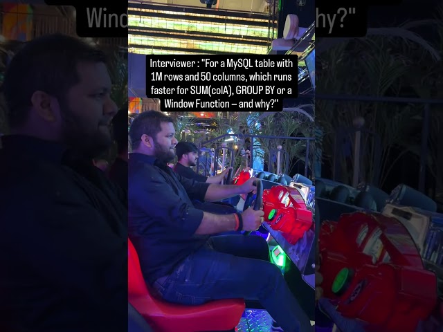 SQL Interview - Group BY vs Window Function For 1M Rows & 50 Columns #shorts #sql #interview