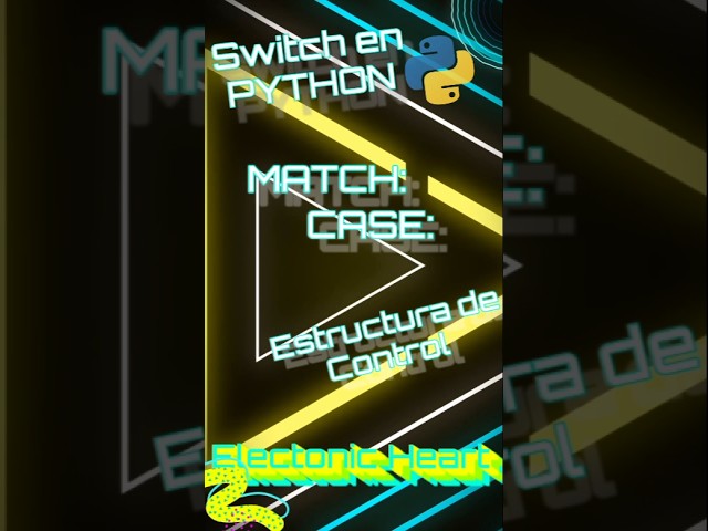 Condicional SWITCH en PYTHON (MATCH CASE) Super genial