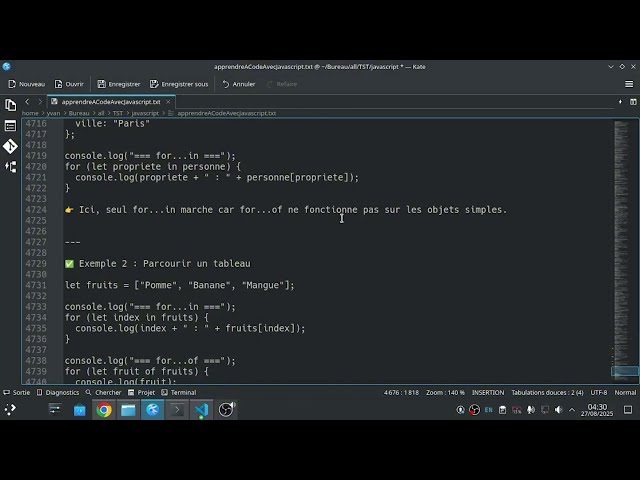 👉 JavaScript : Différence entre for...in et for...of (clés vs valeurs) Part A