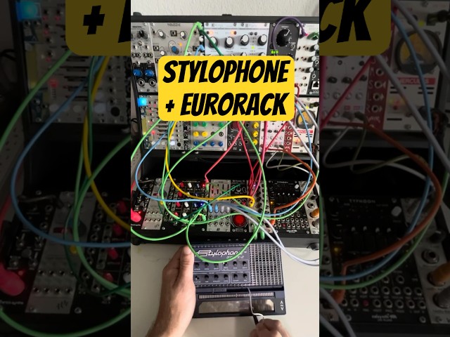 Stylophone GEN X-2 controlling a Eurorack synth