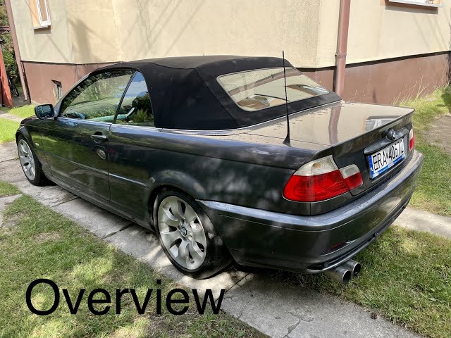 BMW E46 325 CI convertible restoration overview - part 1