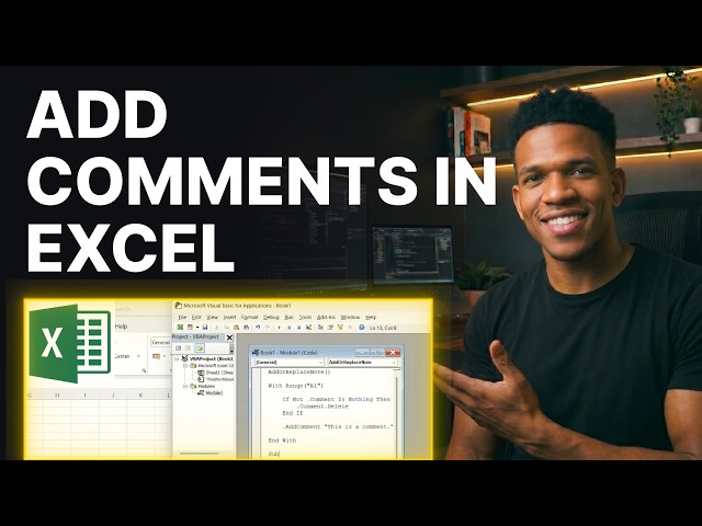 How to Add Comments in a Cell Using Excel VBA (2026) | Step-by-Step