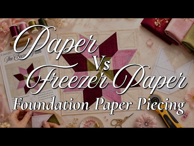 Foundation Paper Piecing: Freezer Paper vs Paper Method | Secret Path Part 2