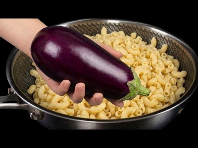 Eggplant with pasta that drives everyone crazy! Tastier than meat! This recipe is a must-try!