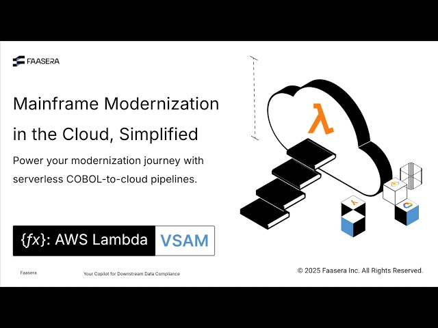 Serverless Mainframe Data Modernization with Faasera and AWS
