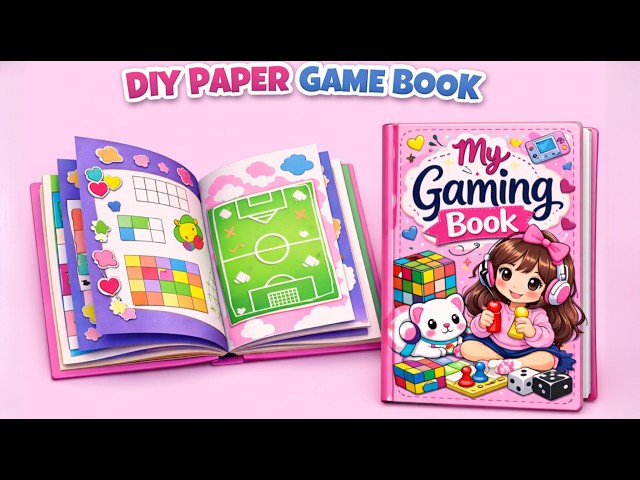 How to Make a 8 Games in One Book‍‍‌‌ / Paper Game Book 🎮📘