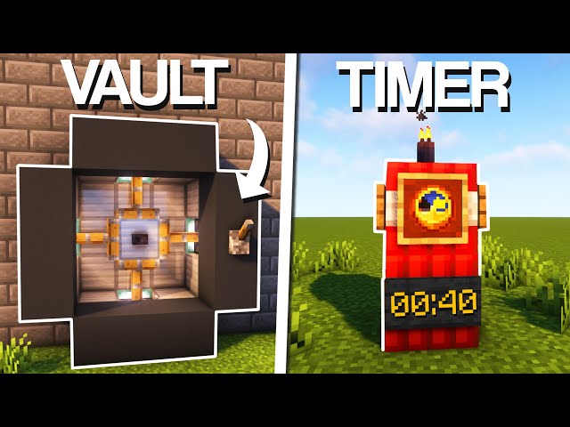 Minecraft: 5+ Useful Redstone Builds & Hacks!