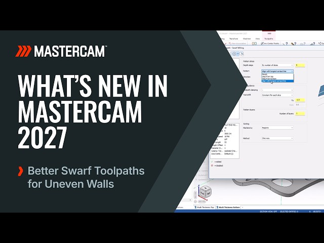Better Swarf Toolpaths for Uneven Walls | Mastercam 2027