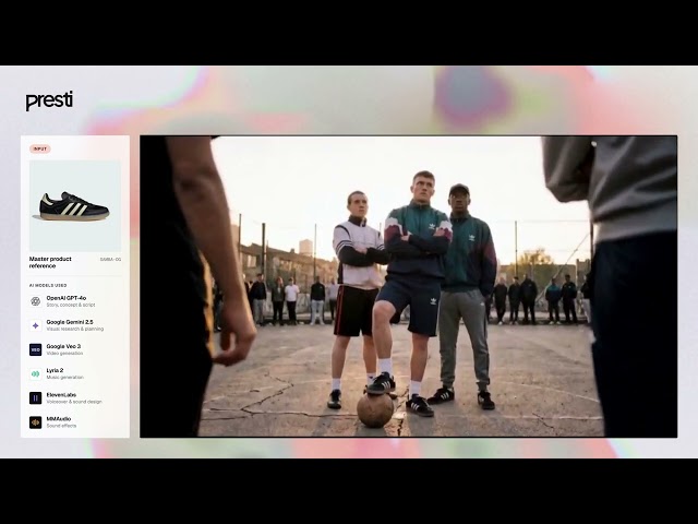 From Creative Vision to AI Film | Adidas Samba with Presti