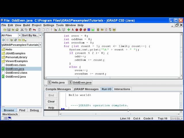 jGRASP: Getting Started