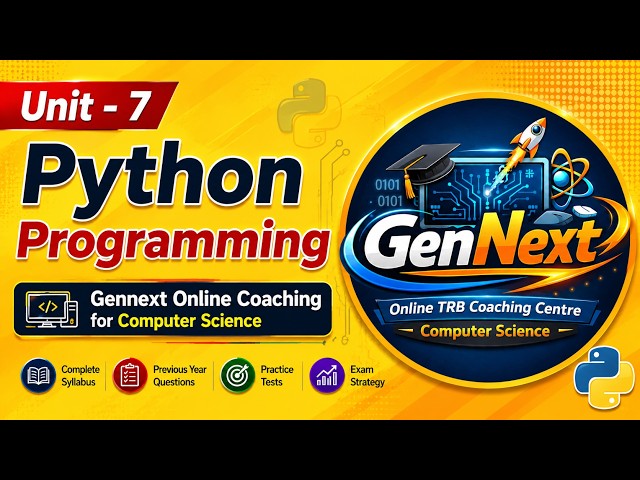 NUMPY Python | Unit 7 | PGTRB Computer Instructor | GenNext  Coaching centre #pgtrb #trbnotification