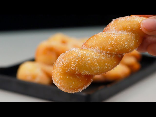 Twisted Korean Doughnuts | Easy Twisted Doughnuts Without Egg | Easy Tea Time Snacks !!